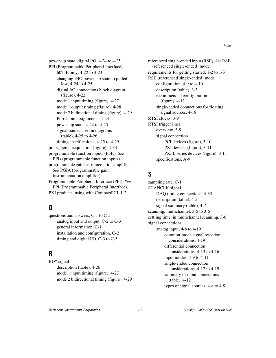 National Instruments 6023E User Manual | Page 133 / 136