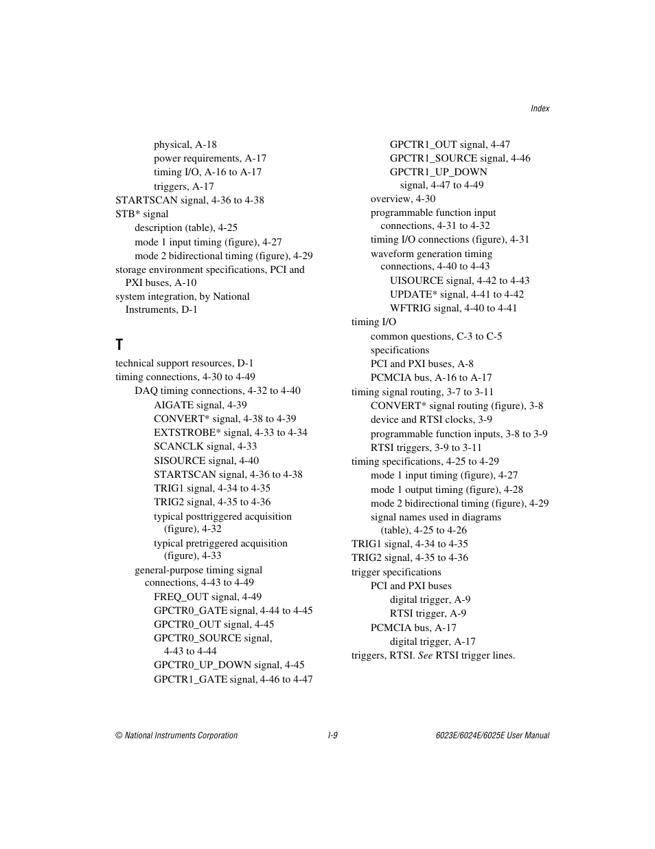 National Instruments 6023E User Manual | Page 135 / 136