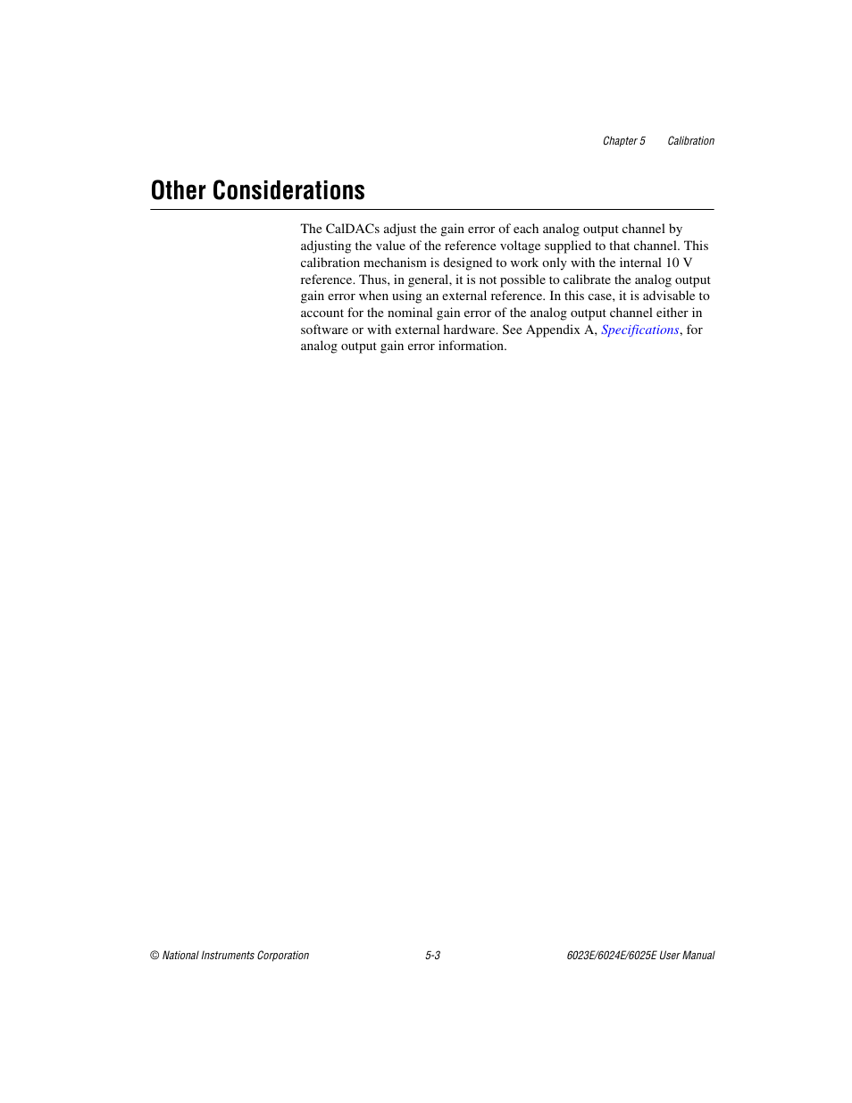 Other considerations, Other considerations -3 | National Instruments 6023E User Manual | Page 82 / 136