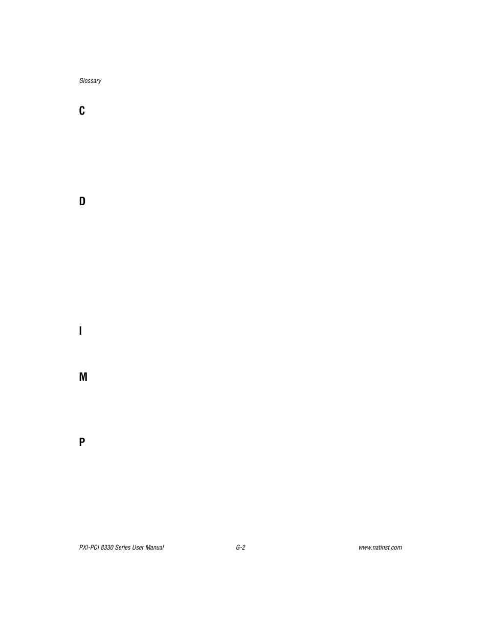 National Instruments PXI-PCI 8330 Series User Manual | Page 27 / 30