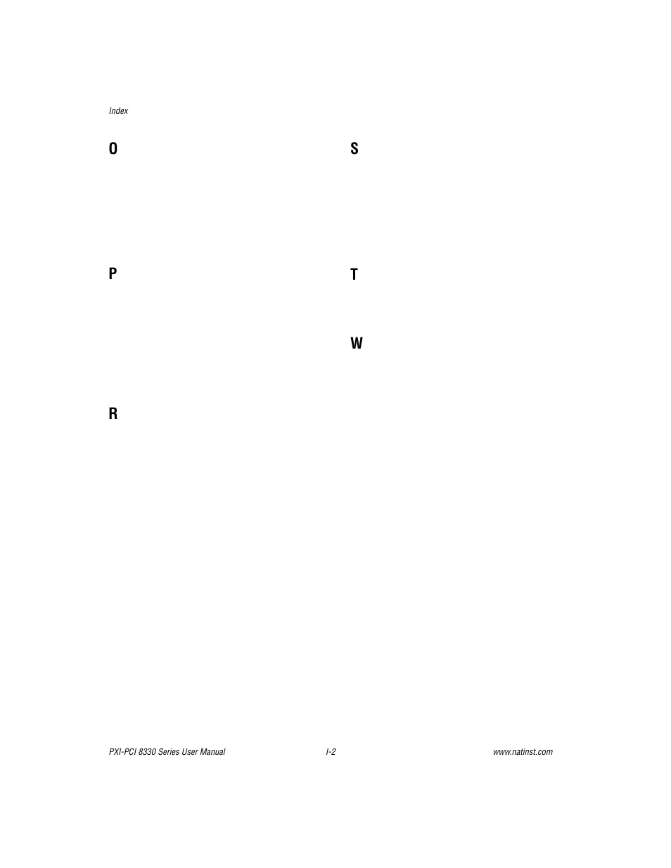 National Instruments PXI-PCI 8330 Series User Manual | Page 30 / 30