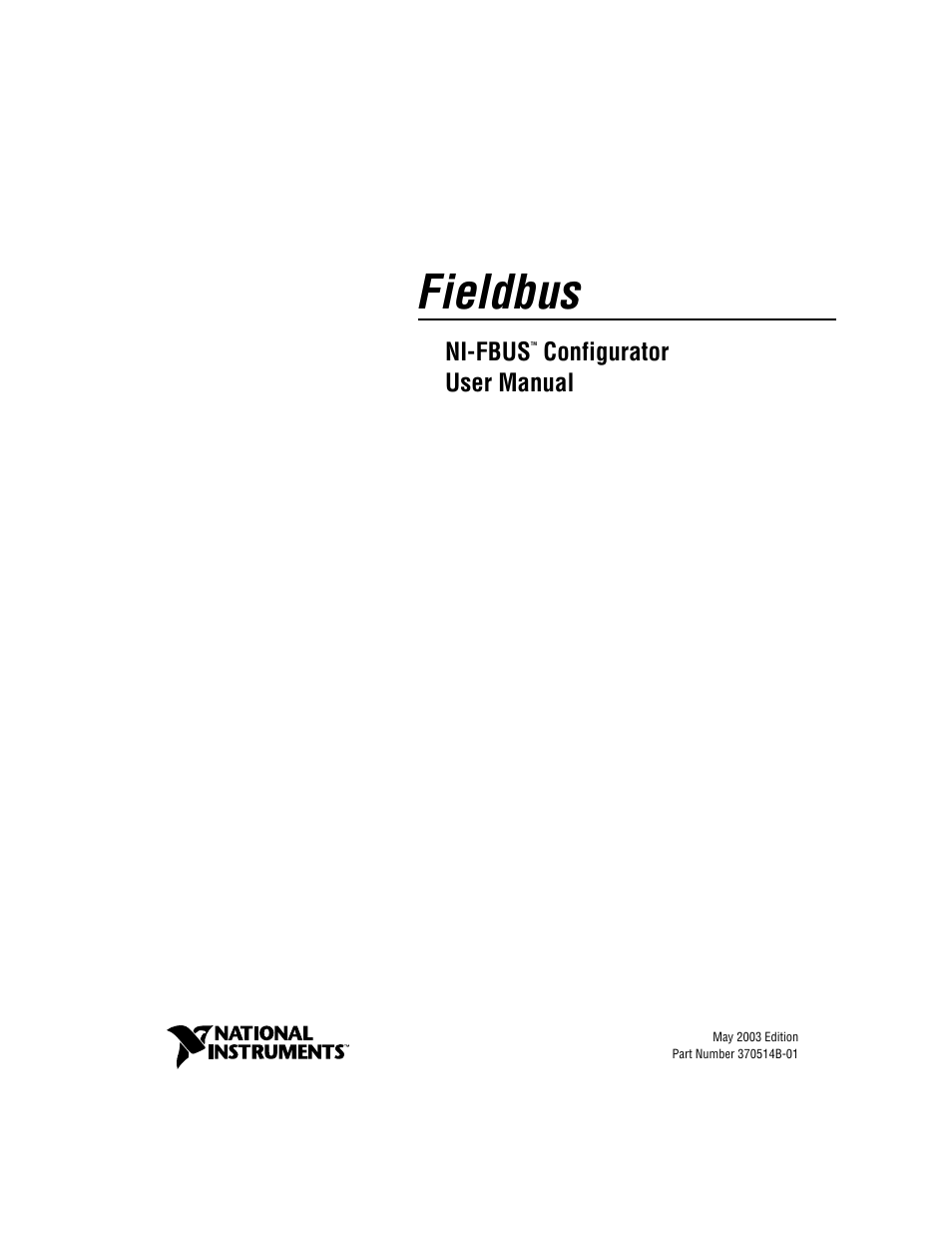 National Instruments NI-FBUS User Manual | 157 pages