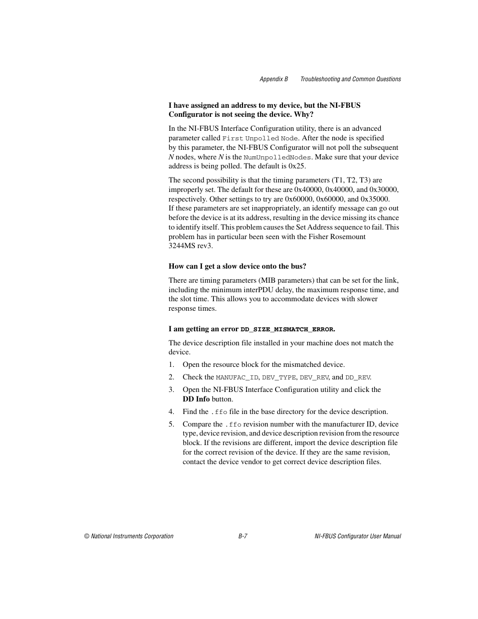 National Instruments NI-FBUS User Manual | Page 116 / 157