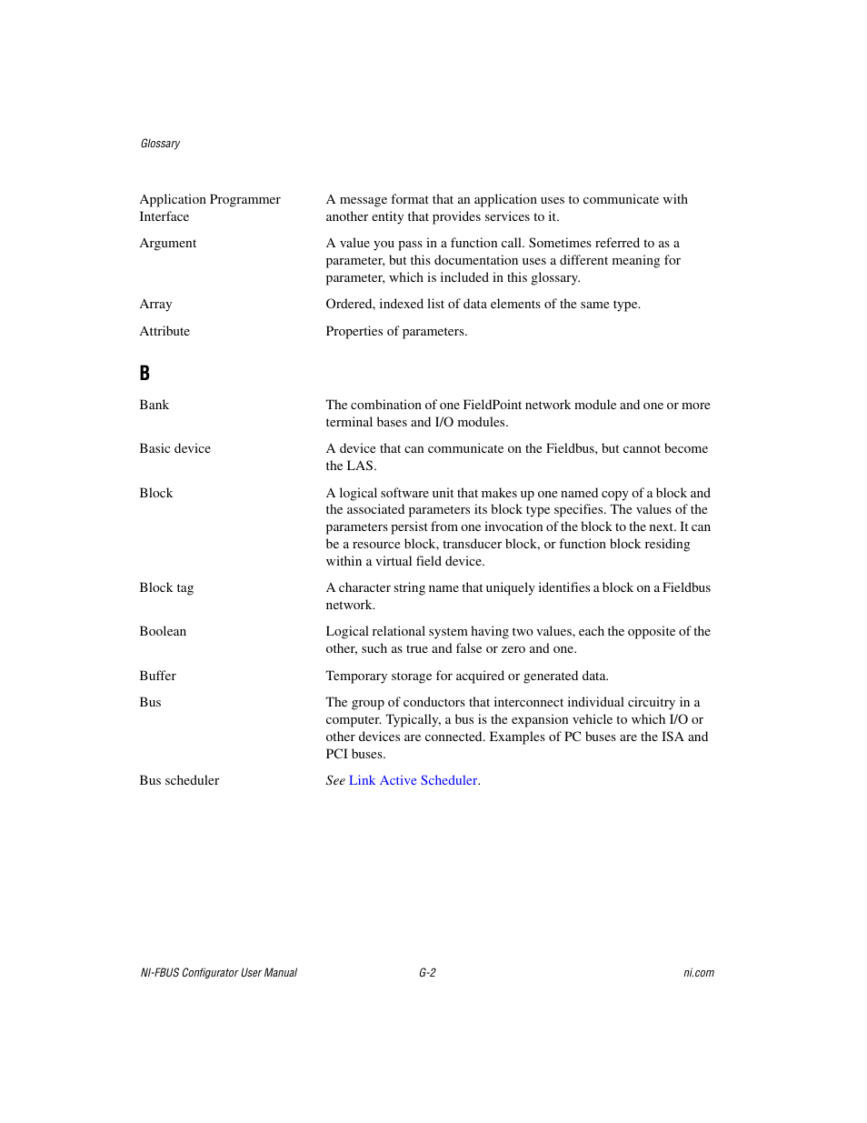 National Instruments NI-FBUS User Manual | Page 138 / 157