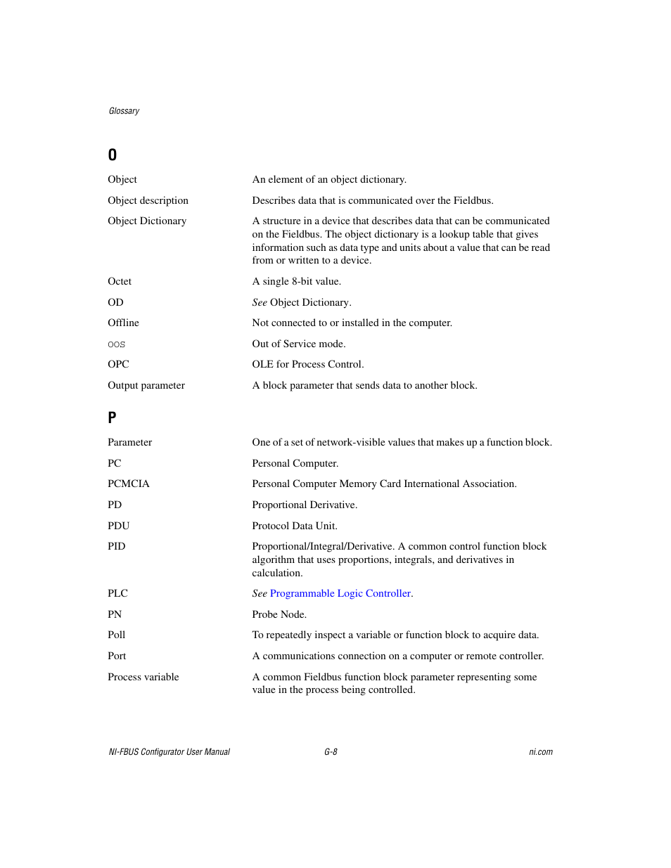National Instruments NI-FBUS User Manual | Page 144 / 157