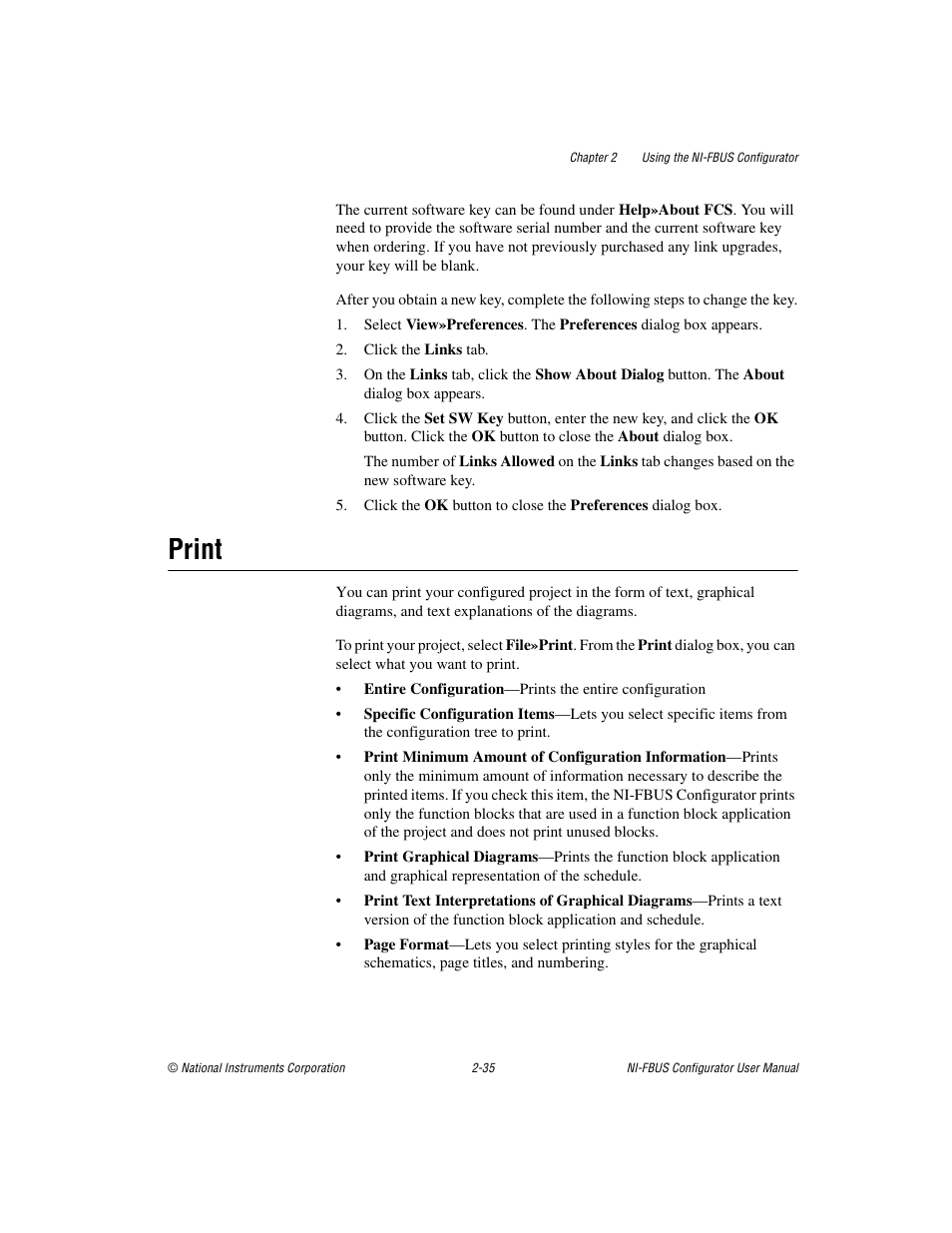 Print, Print -35 | National Instruments NI-FBUS User Manual | Page 58 / 157
