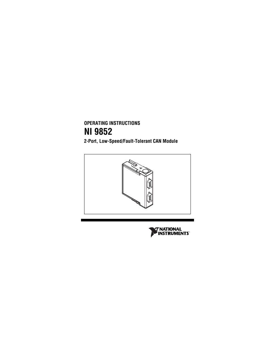 National Instruments NI 9852 User Manual | 27 pages