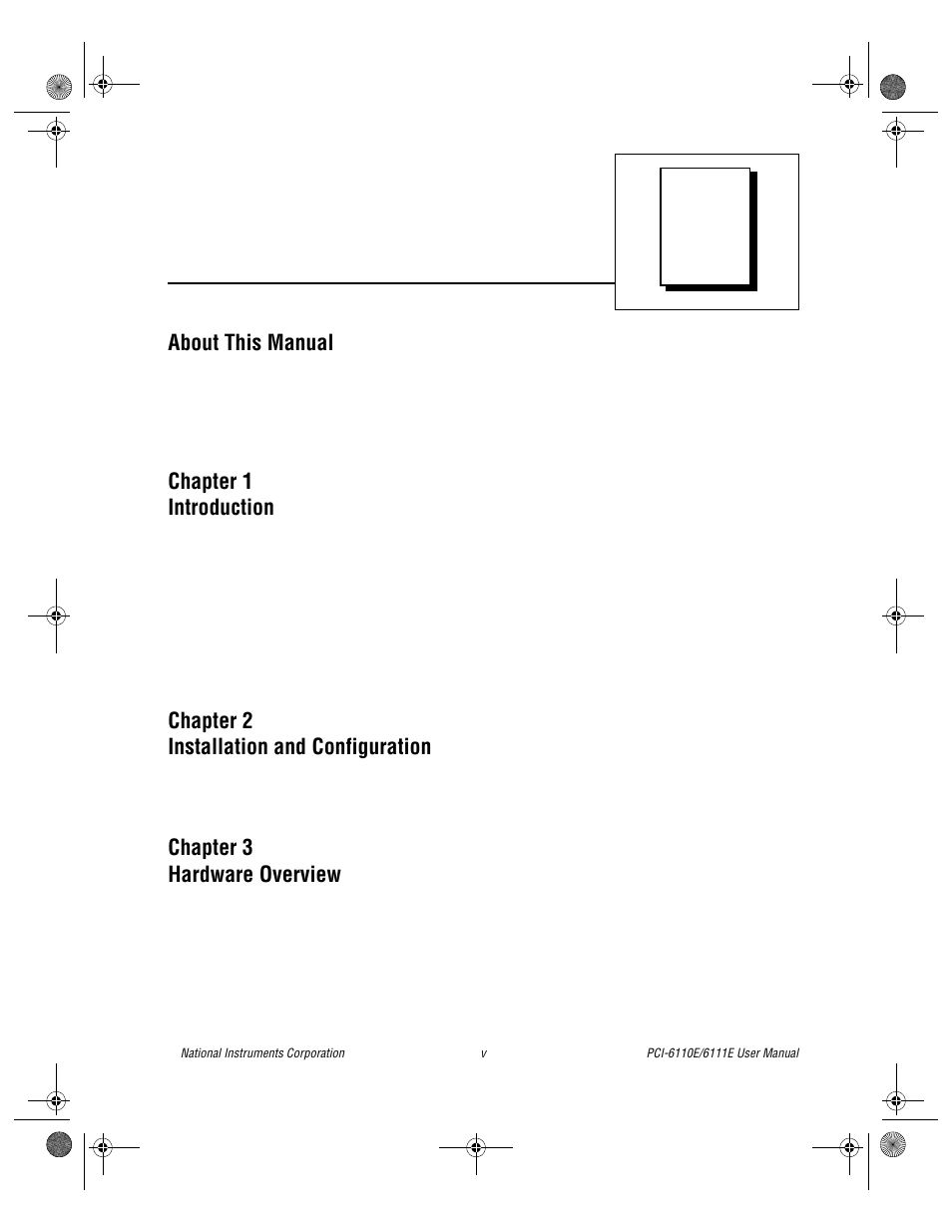 National Instruments PCI-6110E/6111E User Manual | Page 4 / 113
