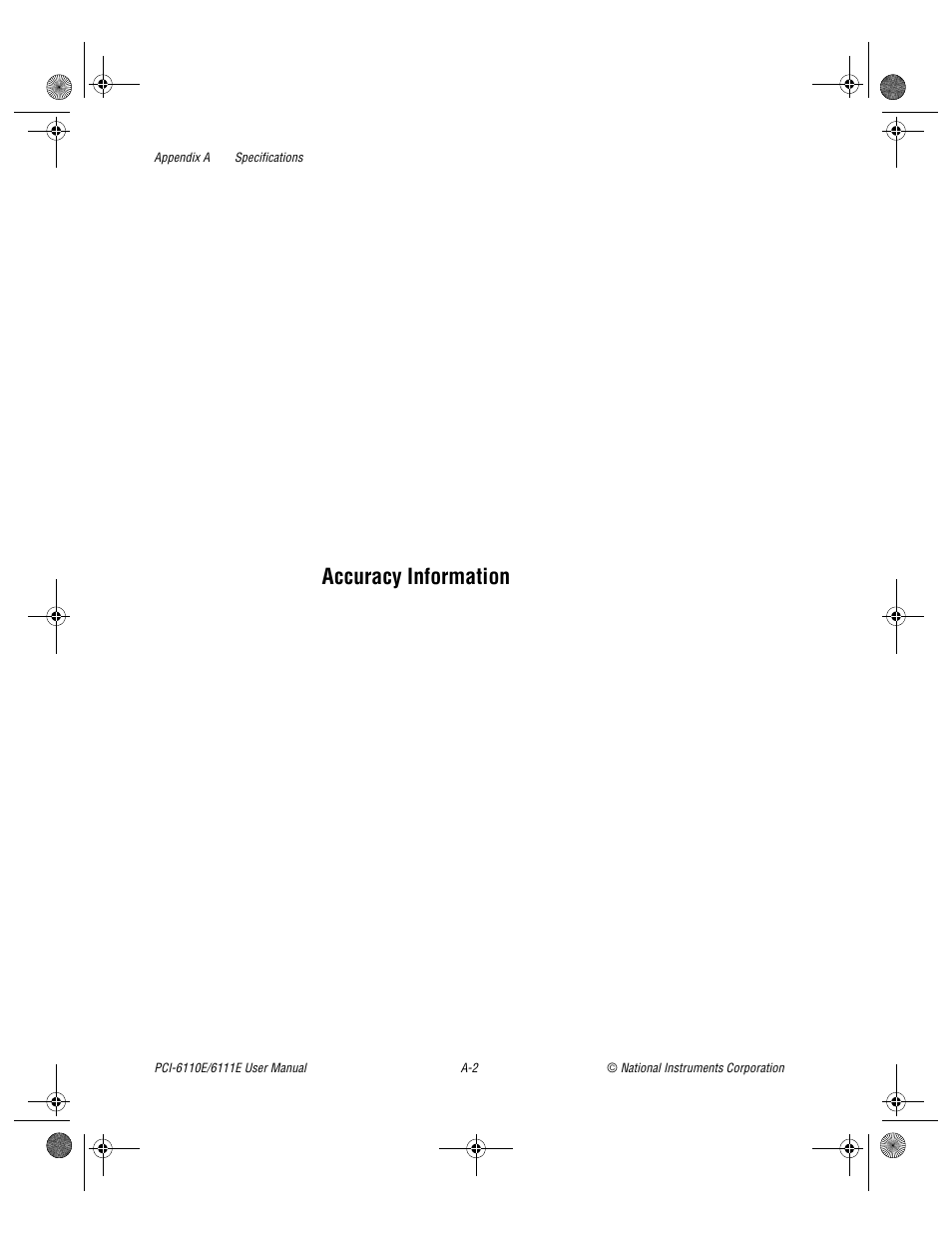 Accuracy information | National Instruments PCI-6110E/6111E User Manual | Page 74 / 113