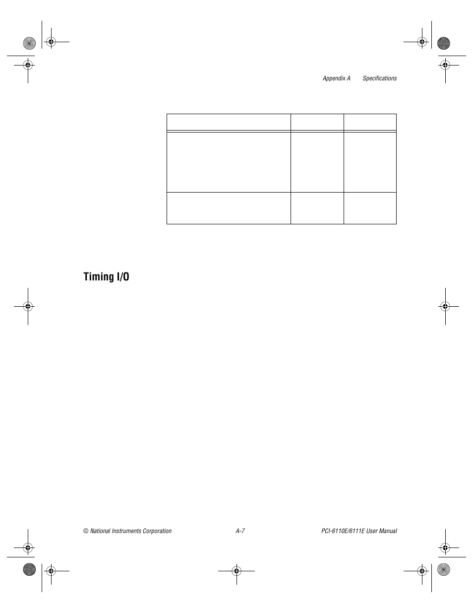 Timing i/o | National Instruments PCI-6110E/6111E User Manual | Page 79 / 113