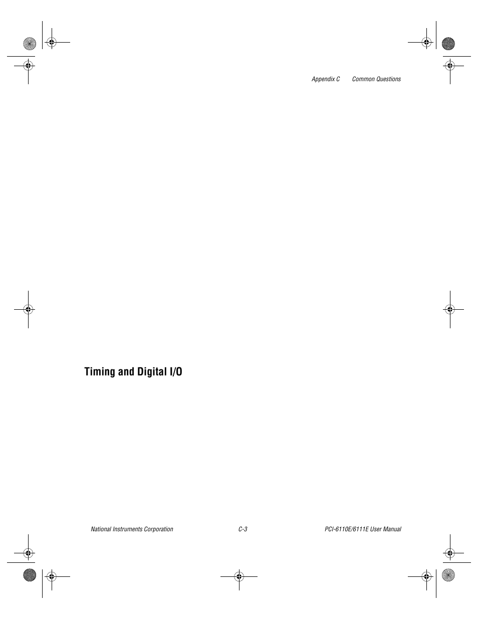 Timing and digital i/o | National Instruments PCI-6110E/6111E User Manual | Page 86 / 113