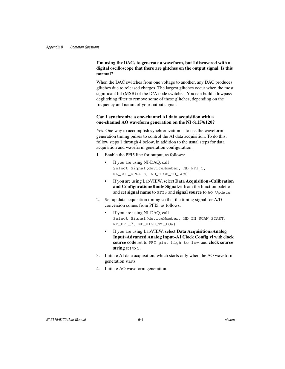 National Instruments NI 6115/6120 User Manual | Page 101 / 127