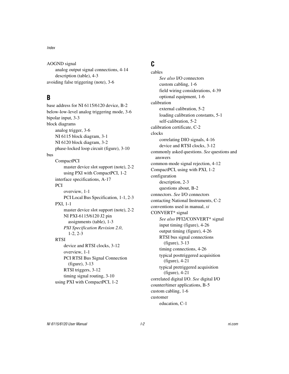 National Instruments NI 6115/6120 User Manual | Page 119 / 127