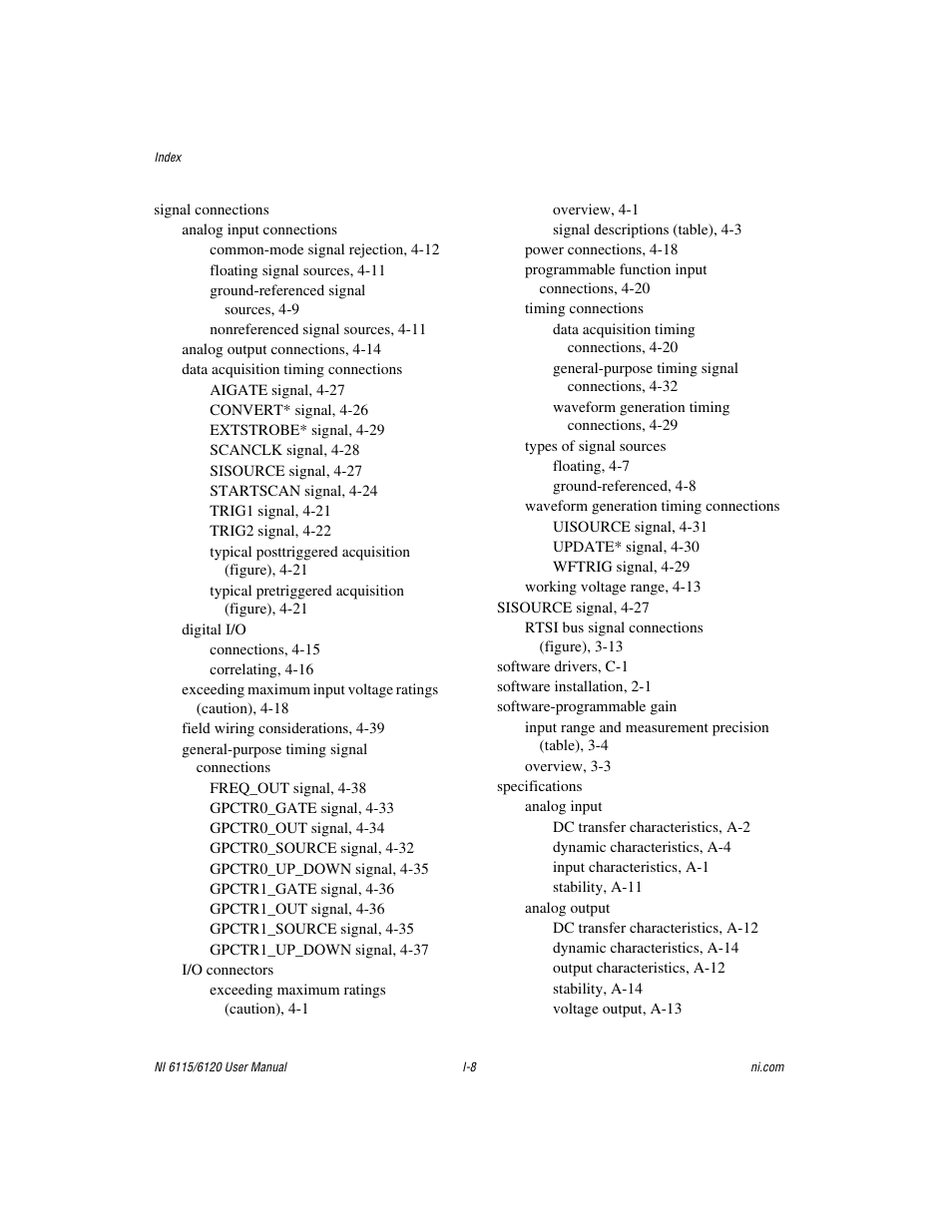 National Instruments NI 6115/6120 User Manual | Page 125 / 127