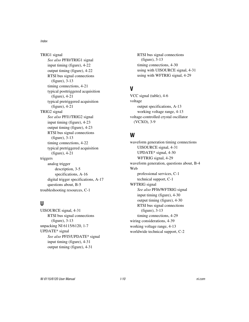 National Instruments NI 6115/6120 User Manual | Page 127 / 127