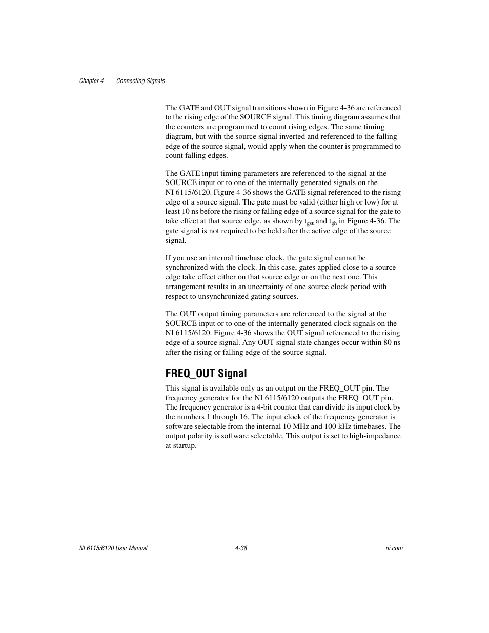 Freq_out signal, Freq_out signal -38 | National Instruments NI 6115/6120 User Manual | Page 75 / 127