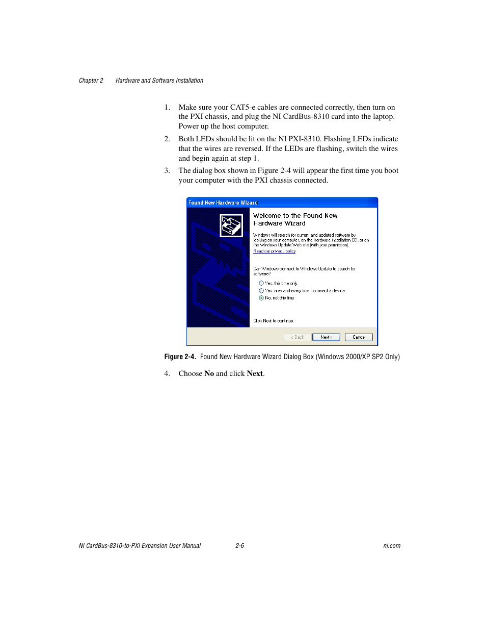 National Instruments NI CardBus-8310-to-PXI Expansion User Manual | Page 20 / 43