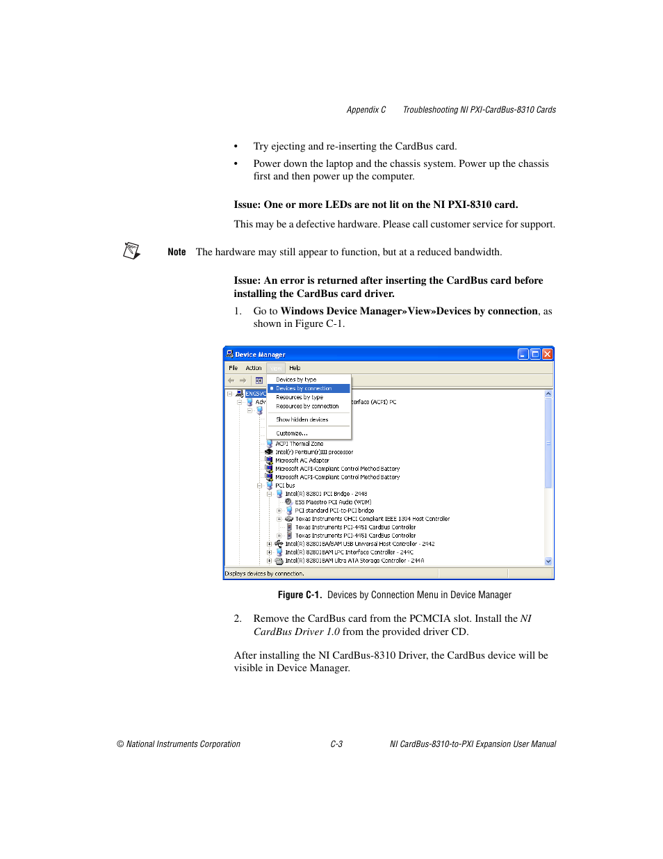 National Instruments NI CardBus-8310-to-PXI Expansion User Manual | Page 33 / 43