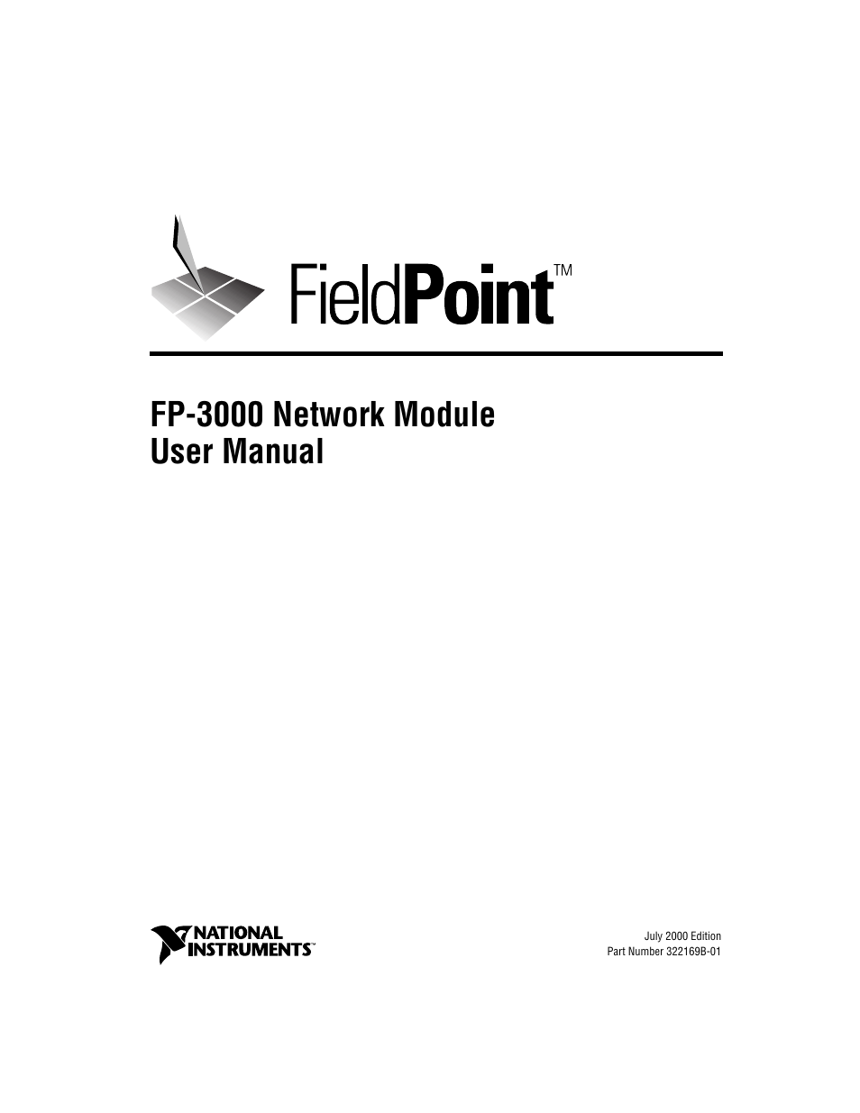 National Instruments FP-3000 User Manual | 155 pages