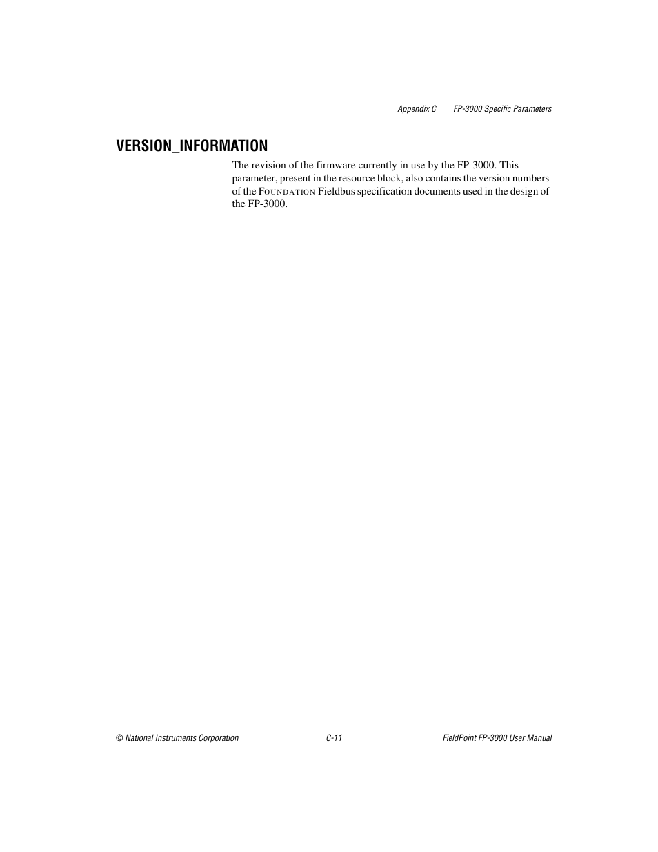 Version_information | National Instruments FP-3000 User Manual | Page 113 / 155