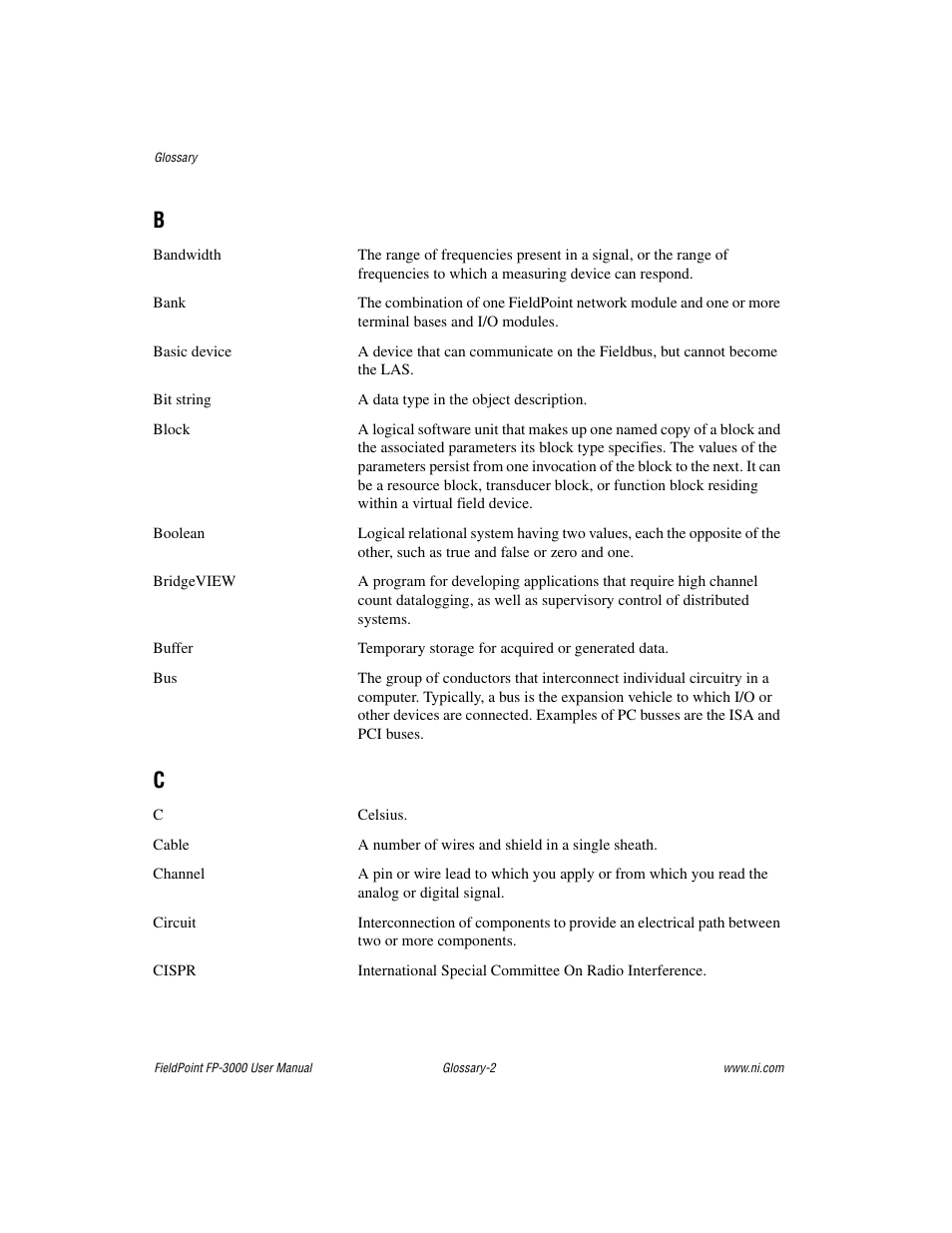 National Instruments FP-3000 User Manual | Page 134 / 155
