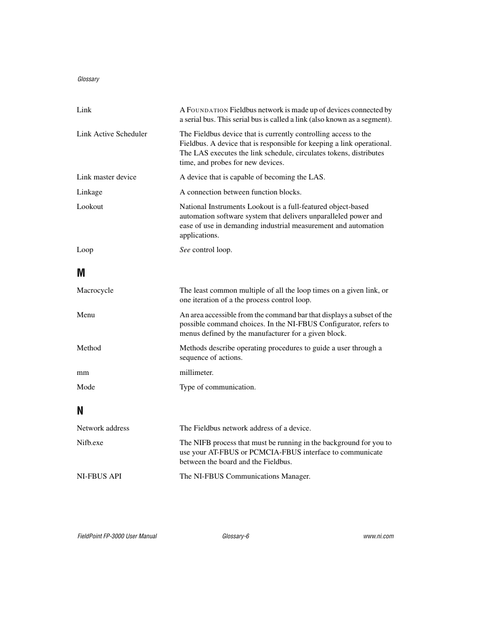 National Instruments FP-3000 User Manual | Page 138 / 155