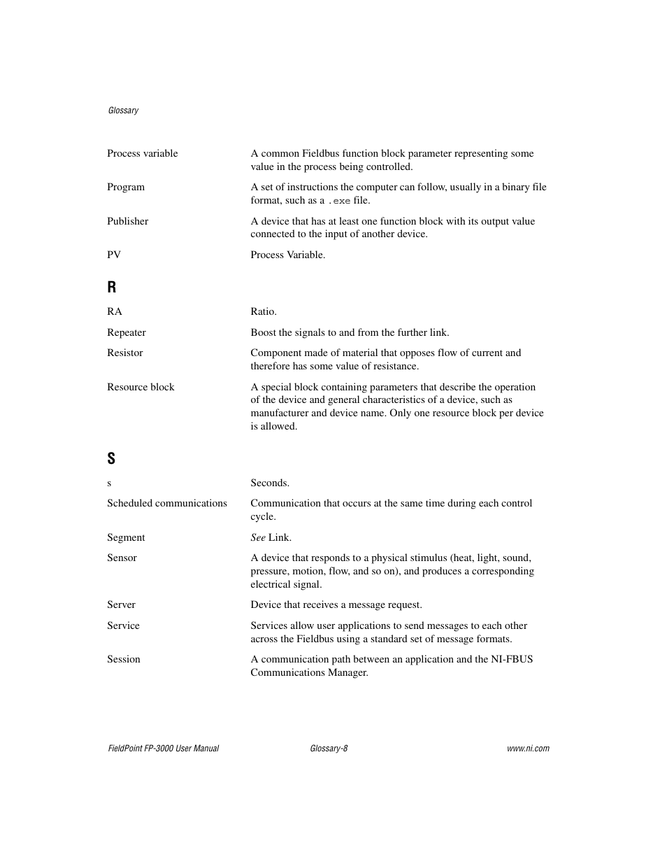 National Instruments FP-3000 User Manual | Page 140 / 155