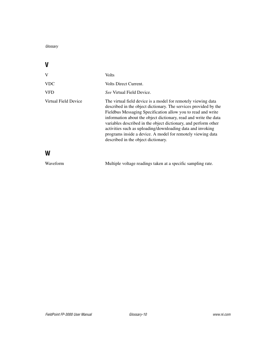 National Instruments FP-3000 User Manual | Page 142 / 155