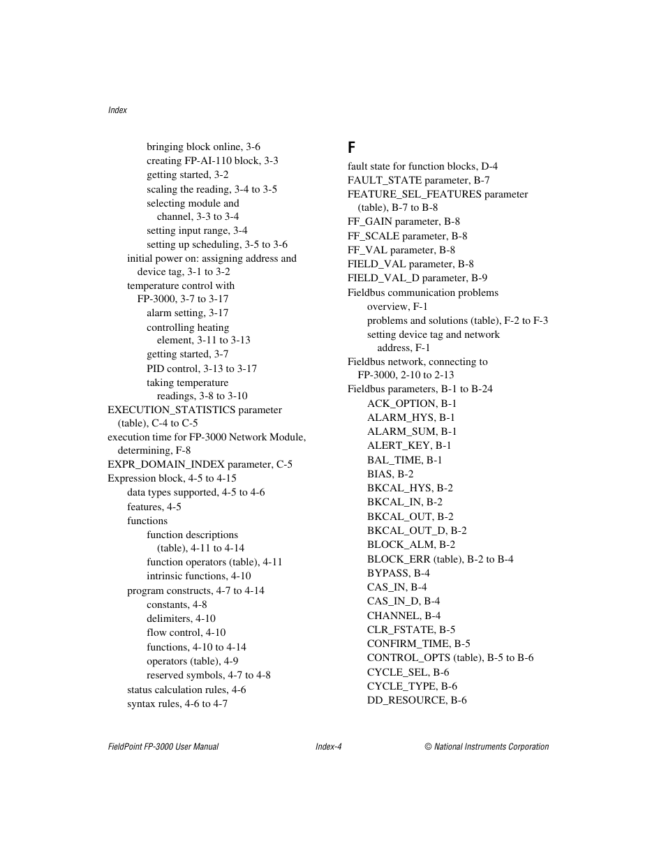 National Instruments FP-3000 User Manual | Page 146 / 155