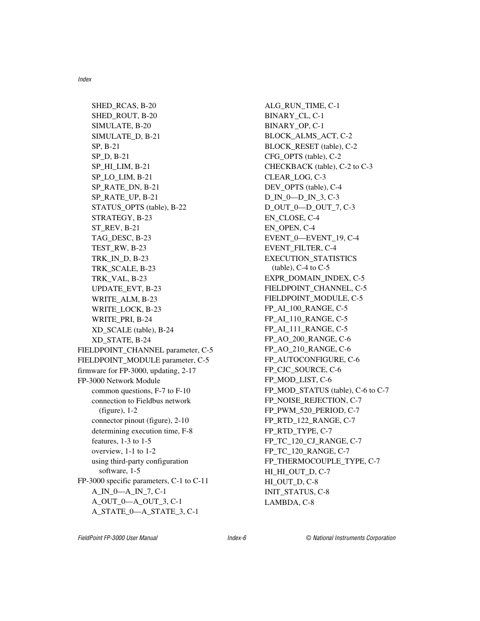 National Instruments FP-3000 User Manual | Page 148 / 155