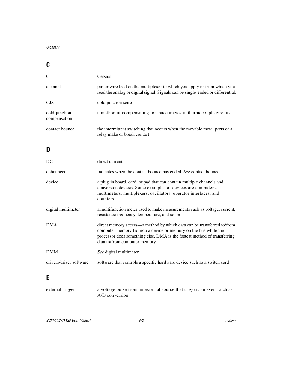 National Instruments SCXI-1127 User Manual | Page 88 / 97