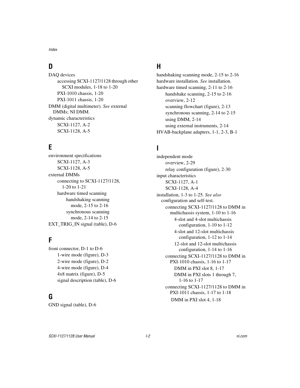 National Instruments SCXI-1127 User Manual | Page 94 / 97