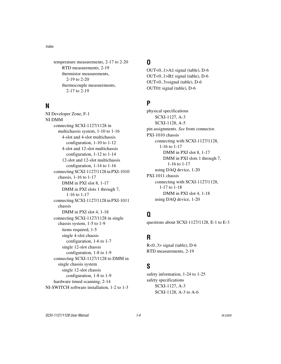 National Instruments SCXI-1127 User Manual | Page 96 / 97