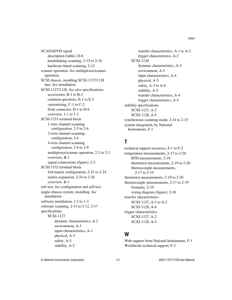 National Instruments SCXI-1127 User Manual | Page 97 / 97