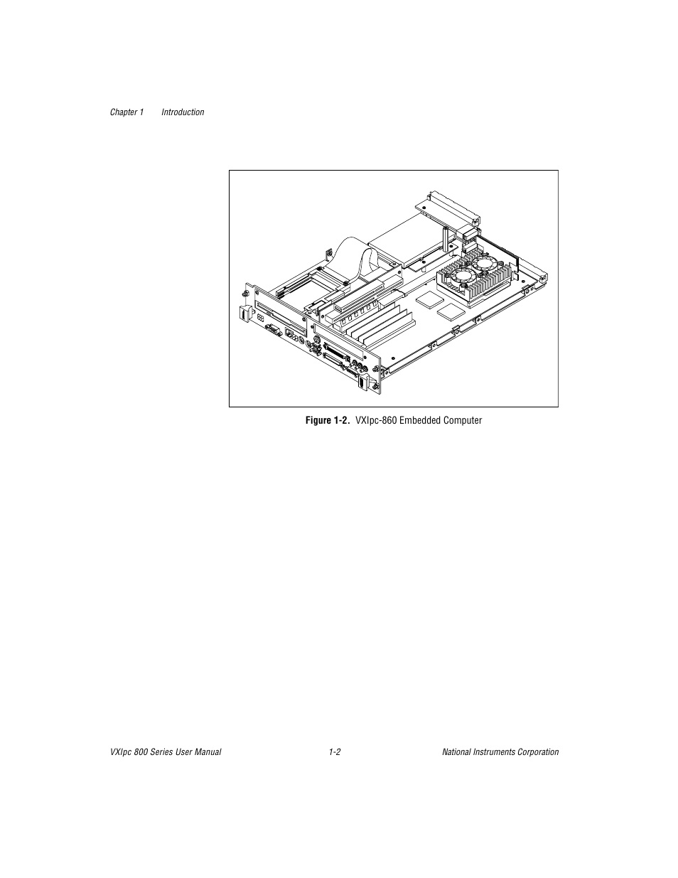 Figure 1-2. vxipc-860 embedded computer | National Instruments 800 Series User Manual | Page 14 / 104