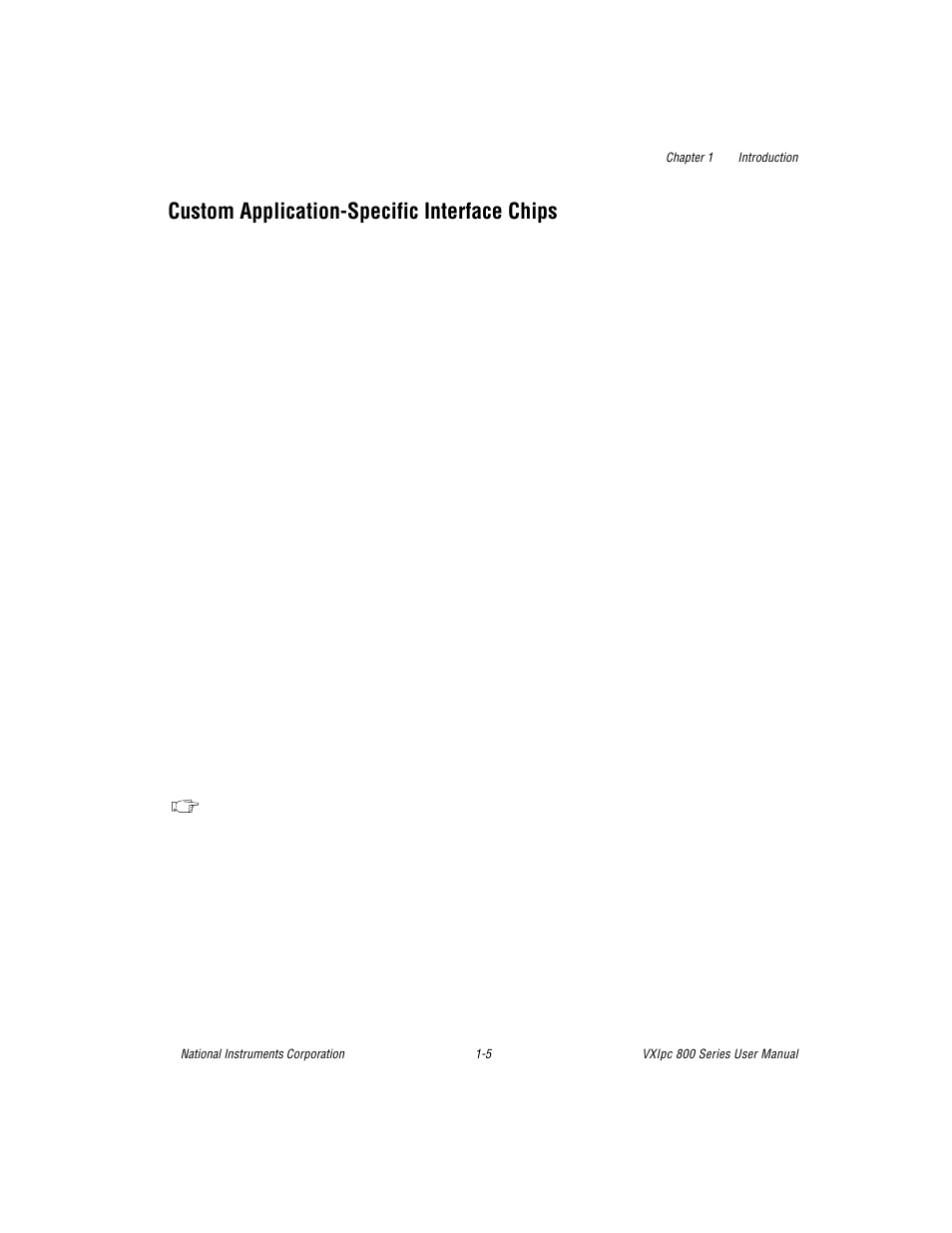 Custom application-specific interface chips | National Instruments 800 Series User Manual | Page 17 / 104
