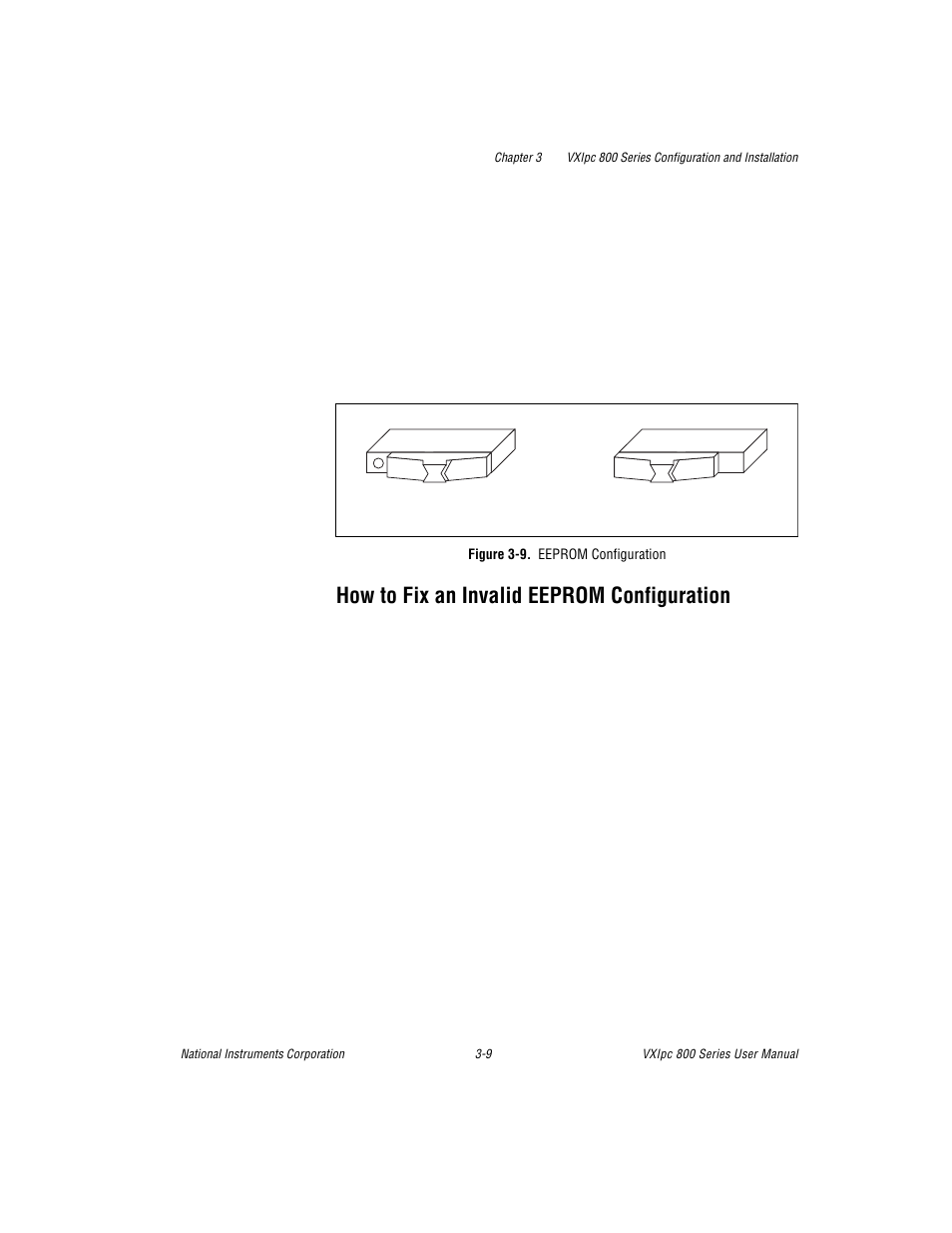 How to fix an invalid eeprom configuration, Figure 3-9. eeprom configuration | National Instruments 800 Series User Manual | Page 33 / 104