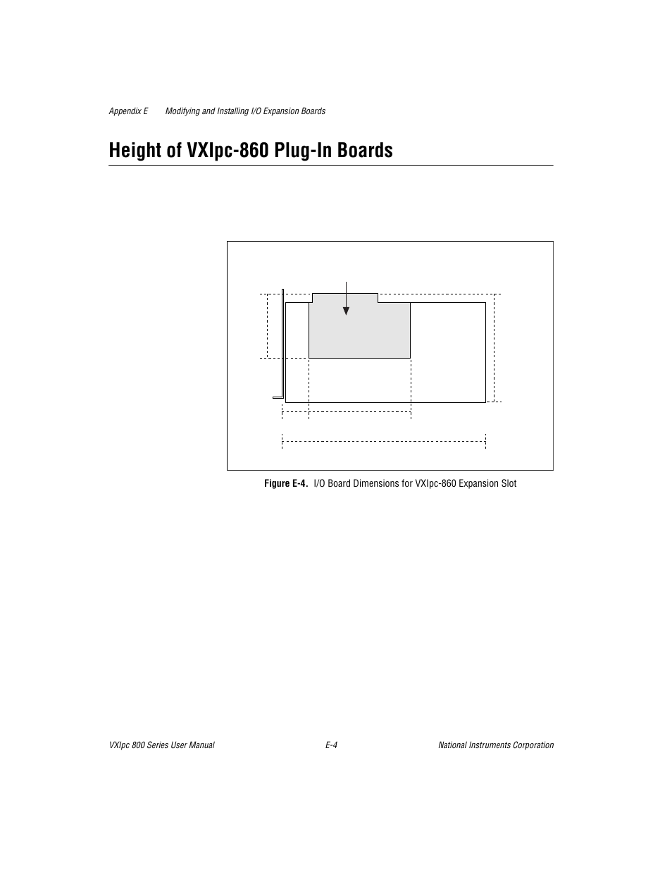 Height of vxipc-860 plug-in boards | National Instruments 800 Series User Manual | Page 75 / 104
