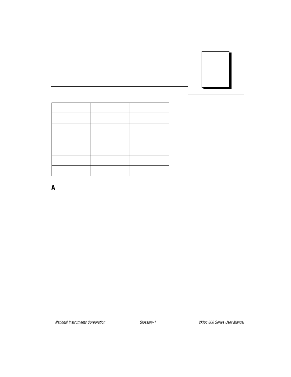 Glossary | National Instruments 800 Series User Manual | Page 93 / 104