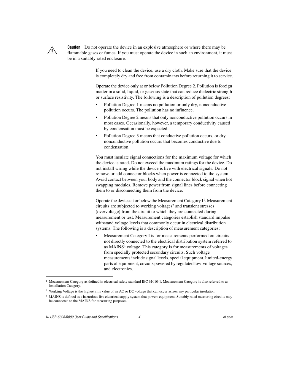 National Instruments NI USB-6008/6009 User Manual | Page 4 / 32