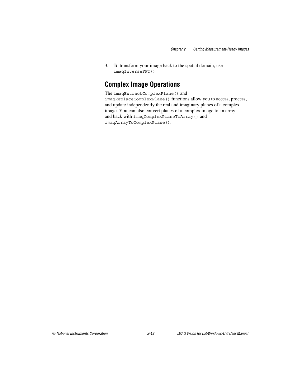 Complex image operations, Complex image operations -13 | National Instruments IMAQ Vision for Measurement Studio User Manual | Page 26 / 114