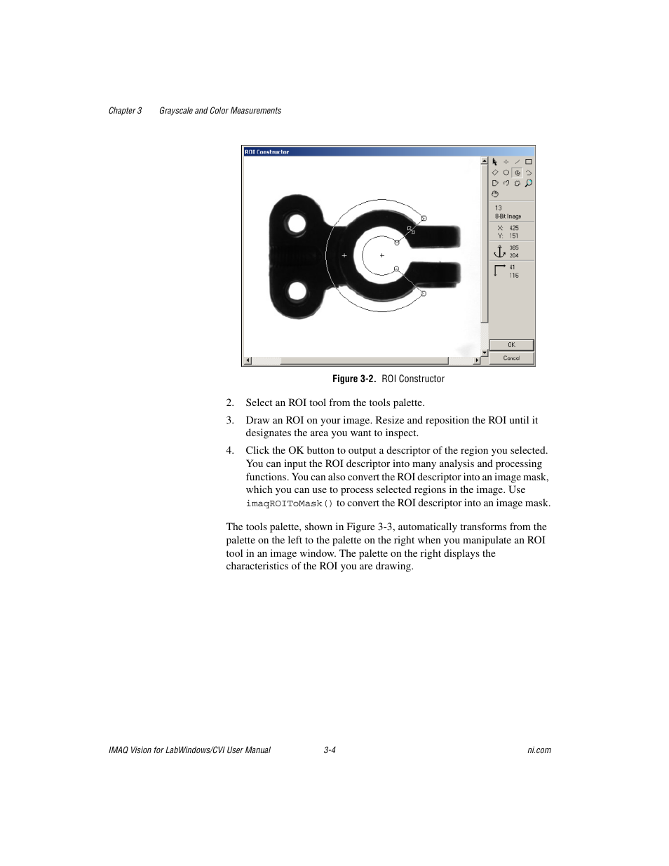 Figure 3-2. roi constructor | National Instruments IMAQ Vision for Measurement Studio User Manual | Page 30 / 114