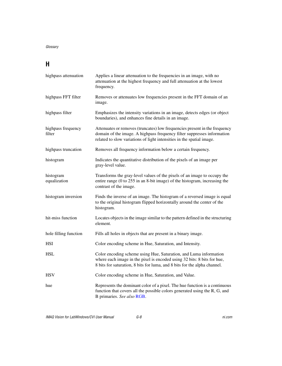 Histogram equalization | National Instruments IMAQ Vision for Measurement Studio User Manual | Page 95 / 114