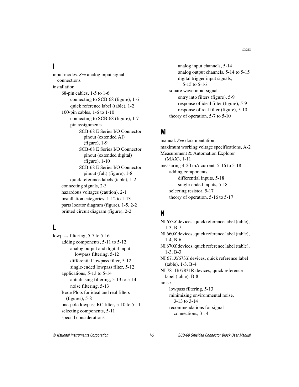 National Instruments SCB-68 User Manual | Page 101 / 104