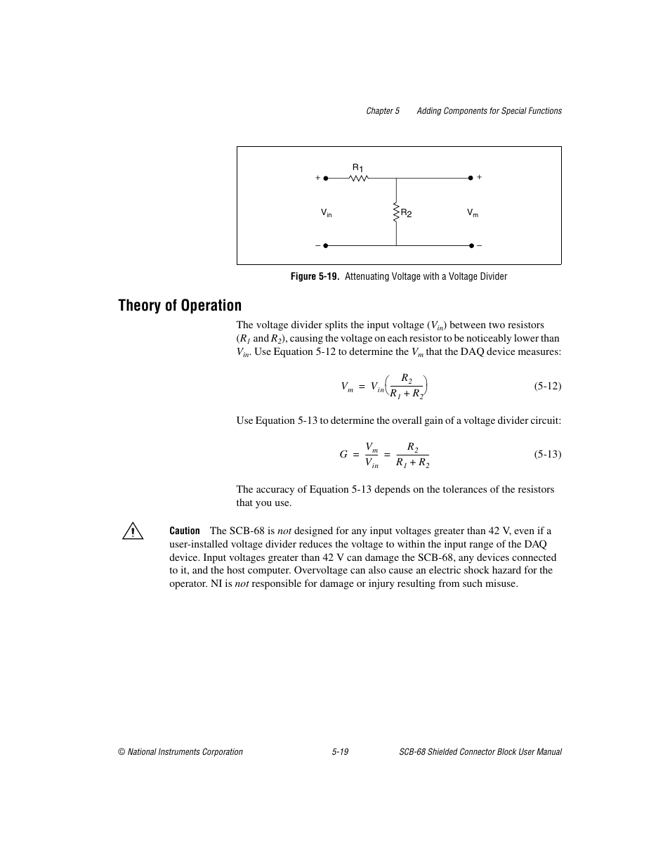 Theory of operation, Theory of operation -19 | National Instruments SCB-68 User Manual | Page 64 / 104