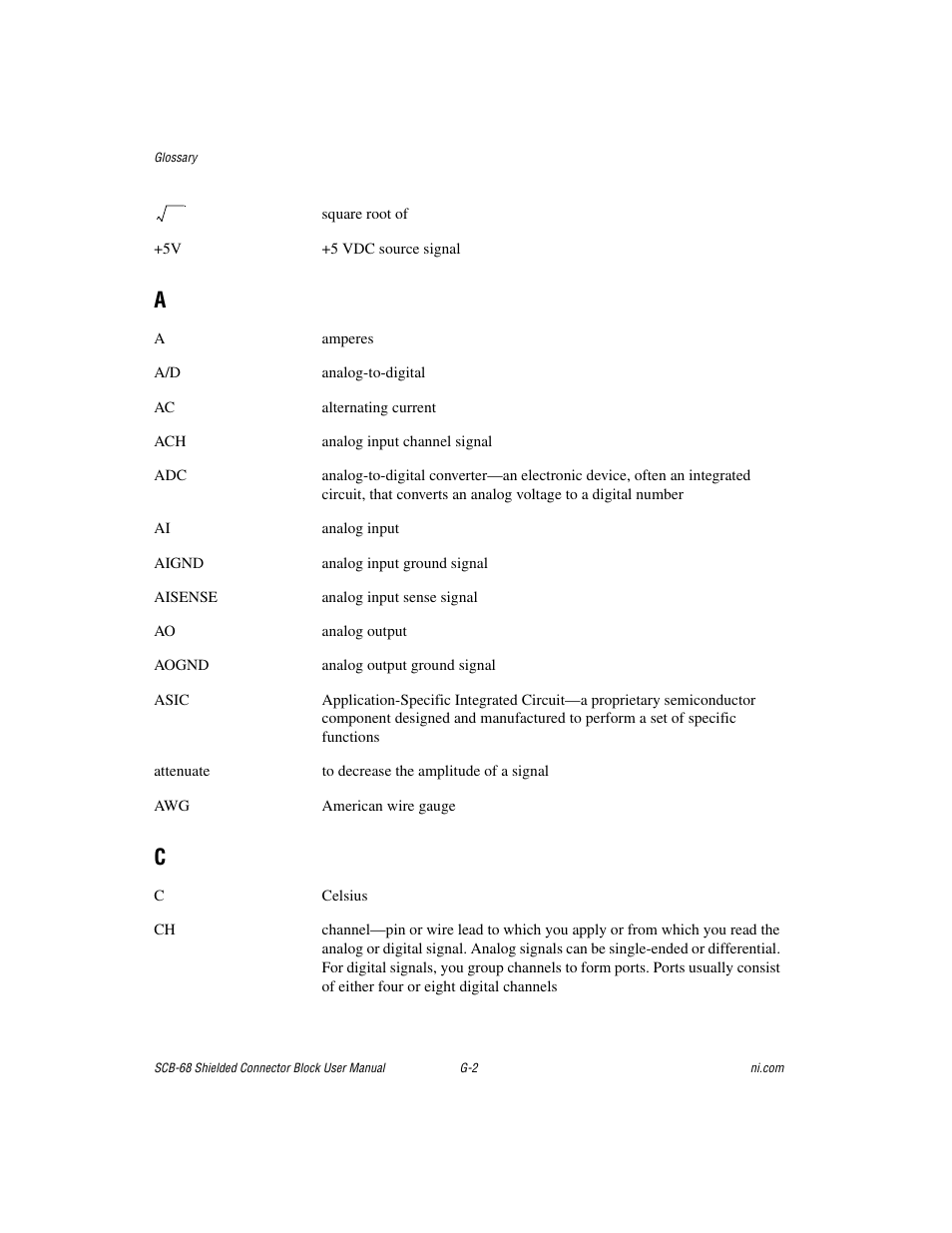 National Instruments SCB-68 User Manual | Page 90 / 104