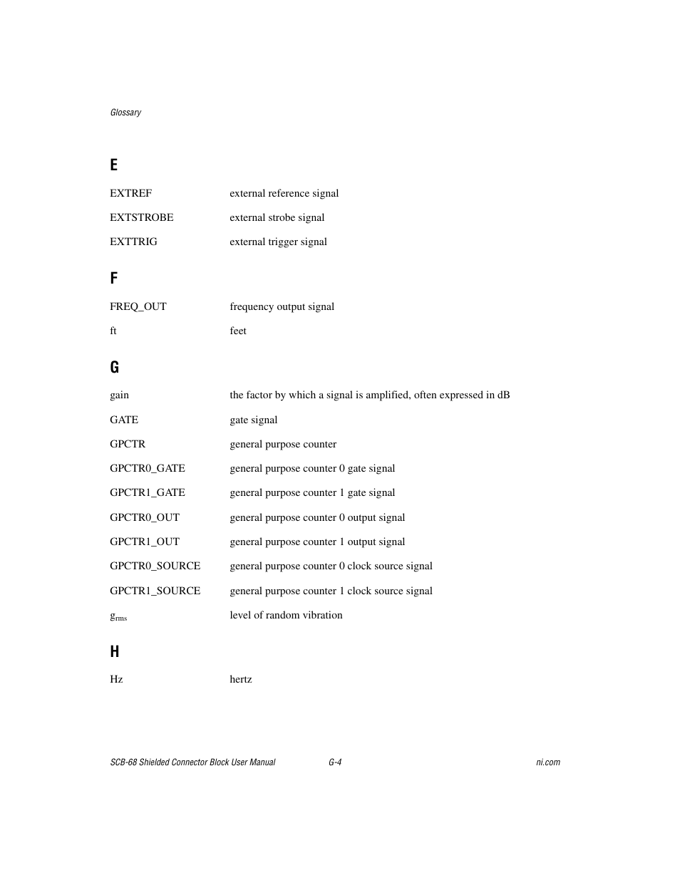 National Instruments SCB-68 User Manual | Page 92 / 104