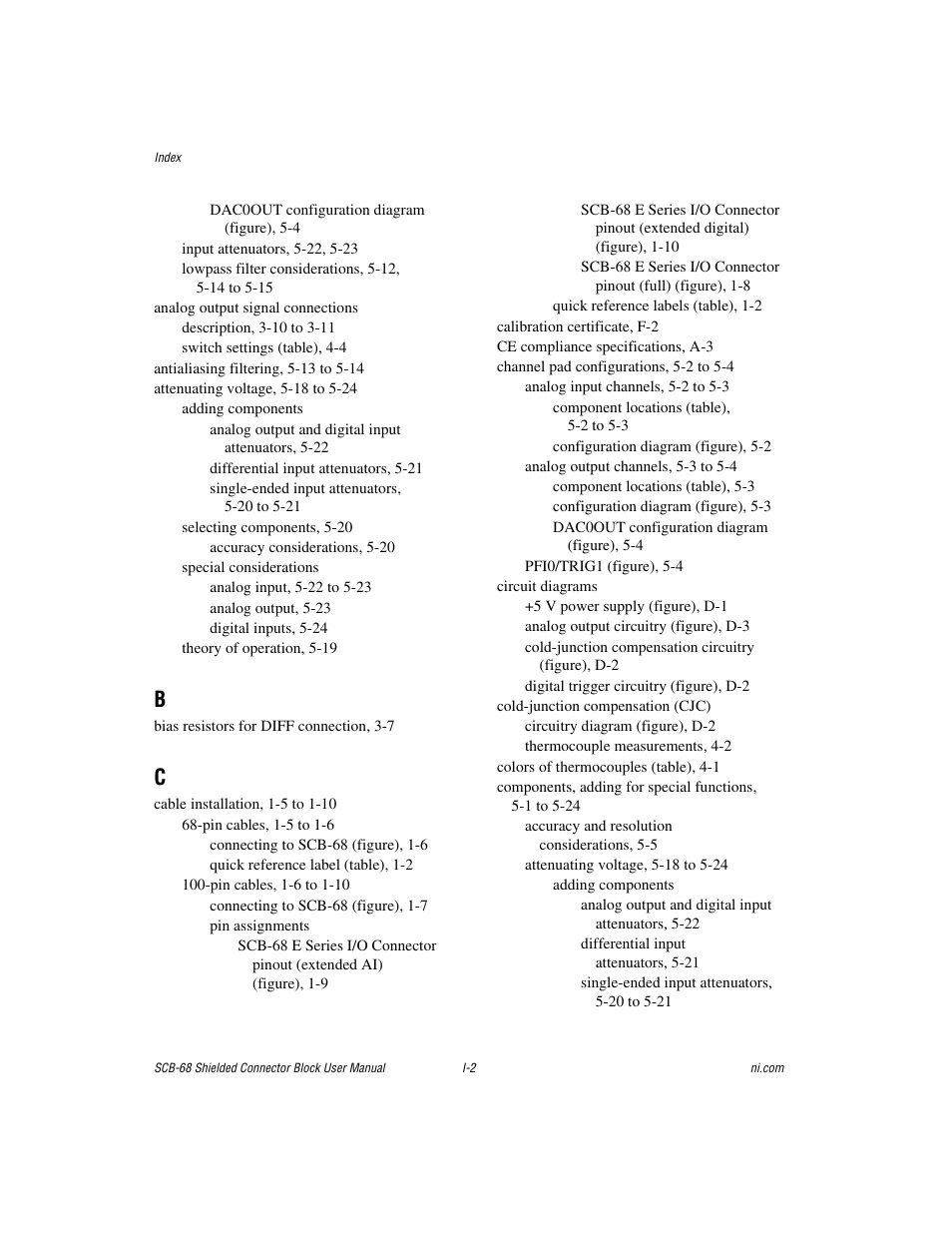 National Instruments SCB-68 User Manual | Page 98 / 104