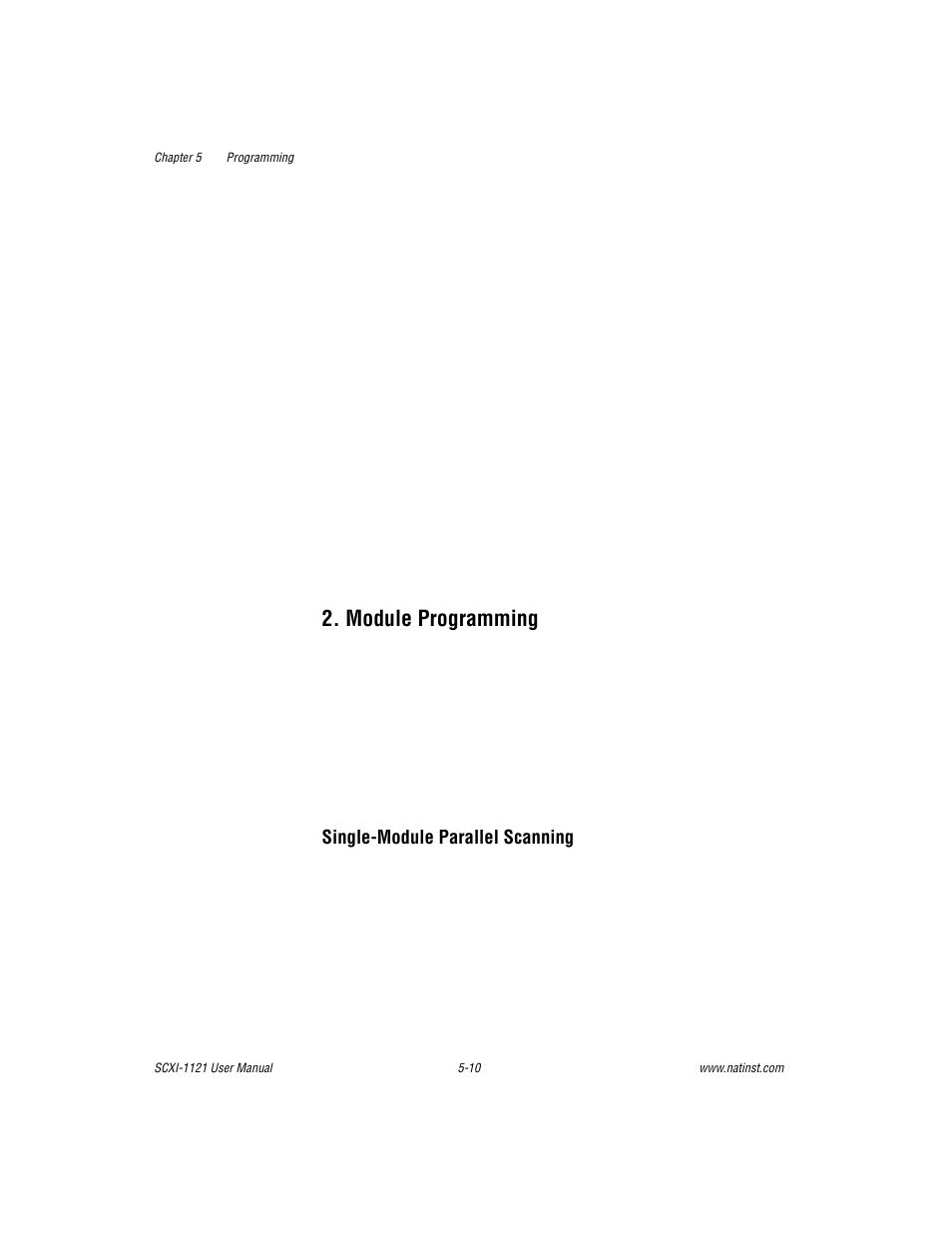 Module programming, Module programming -10 | National Instruments SCXI-1121 User Manual | Page 101 / 162