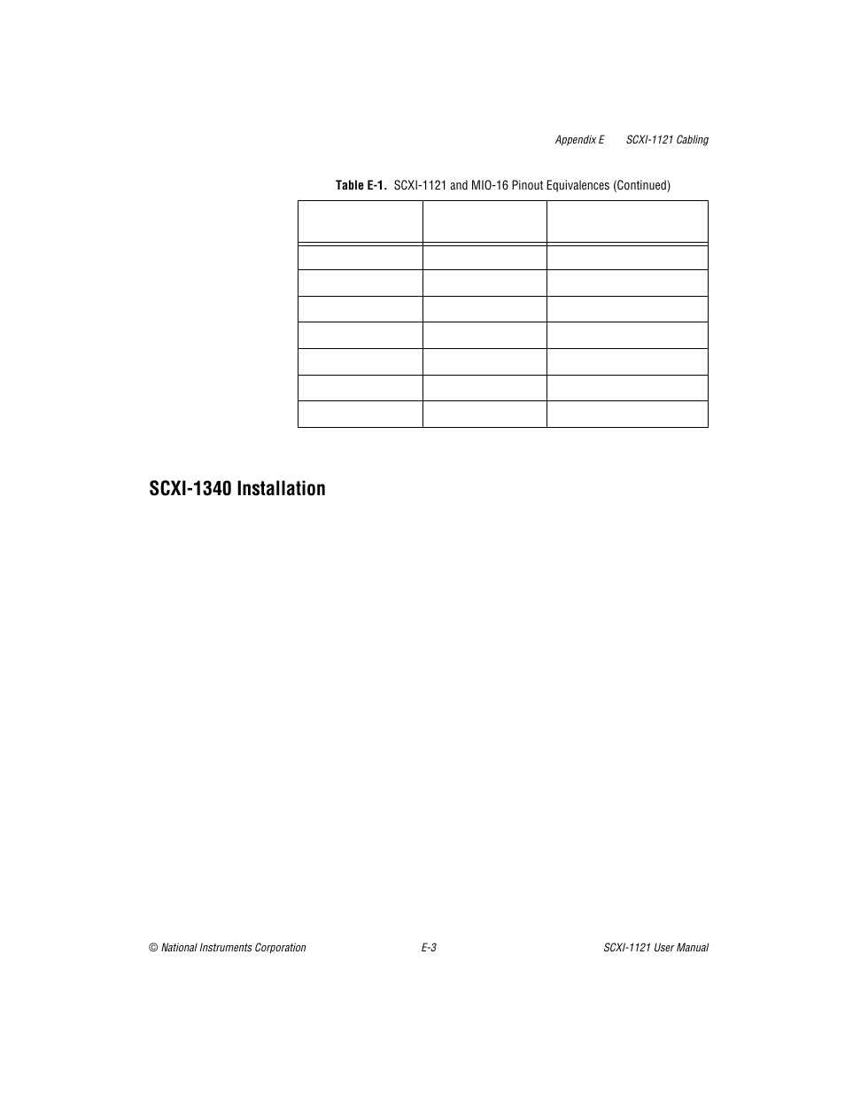 Scxi-1340 installation | National Instruments SCXI-1121 User Manual | Page 125 / 162